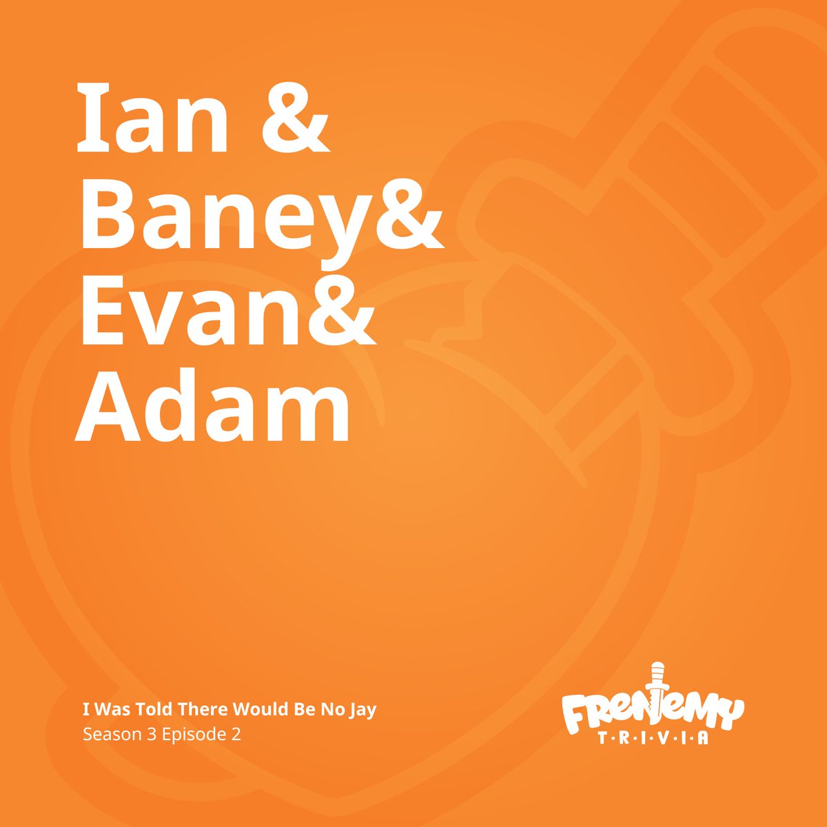 Zahkia Mendoza of <a href="/TrivialWarfare/">Oakes Media: Games</a> put together a GREAT game for this week's episode, featuring Ian, <a href="/LysanderTheLion/">Lysander the Unlearned 🔜 ConCarolinas</a> , <a href="/baneyboii/">Baney!</a>, and Adam!

Check it out now at frenemytrivia.podbean.com/e/season-3-epi…