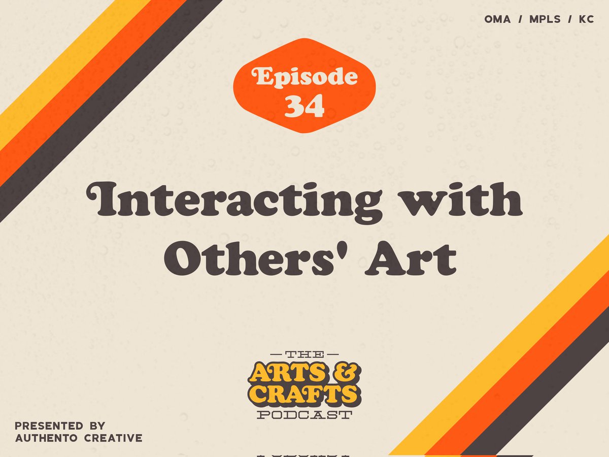 🚨 NEW EPISODE ALERT 🚨

The Arts &amp; Crafts podcast returns with a conversation about experiencing art created by others in your field. Reid asks, "How do you interact with art from your specific media/genre from other creatives?"

Listen on your favorite streaming service! 🎧