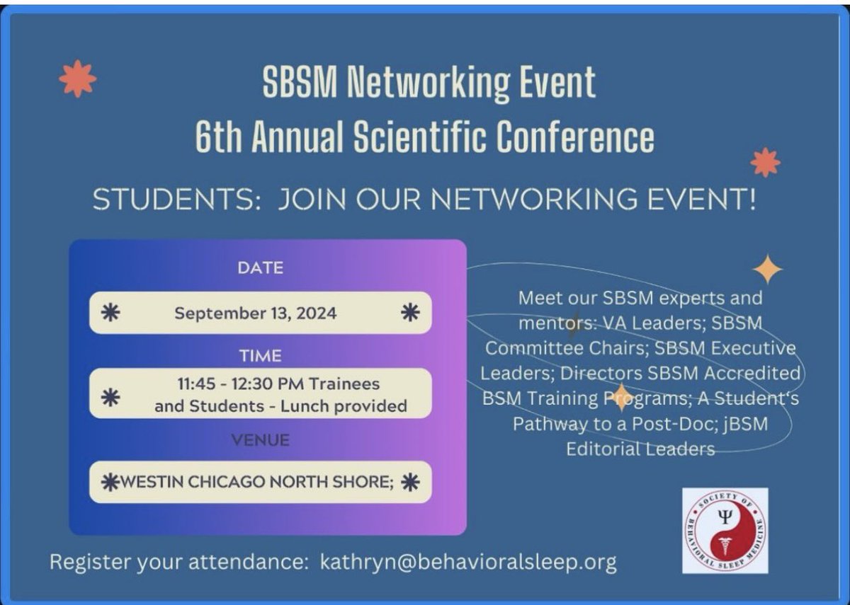 Less than a month until <a href="/SBSM/">mym</a> in #Chicago. Make sure this networking event is on your calendar and/or share with trainees!