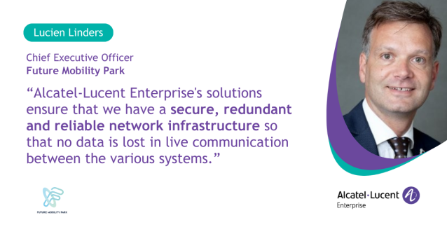 CMDerham's tweet photo. The successful Future Mobility Park (FMP) and @ALUEnterprise collaboration leveraged ALE’s secure network and redundant infrastructure. Read the case study to discover the technical, financial and user benefits FMP experienced. #WhereEverythingConnects https://t.co/IVcc1Ok8vi https://t.co/9fN7g5ao5d