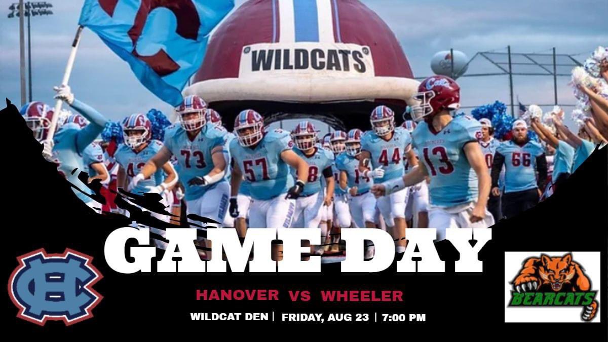 Good luck to the Hanover Central Wildcats on their first game of the season versus the Wheeler Bearcats, tonight at 7pm. #GoWildcats #OurCatsAreBetterThanYours.