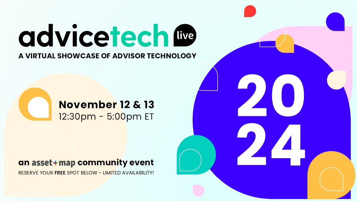 We're excited to announce our 2024 Theme for #AdviceTechLIVE, Elevating the Human Experience through Financial Technology.

Join us and other fintech companies, professional advisors, thought leaders, media and more this November!

Register Now For FREE 👇
hubs.ly/Q02Lz_FB0