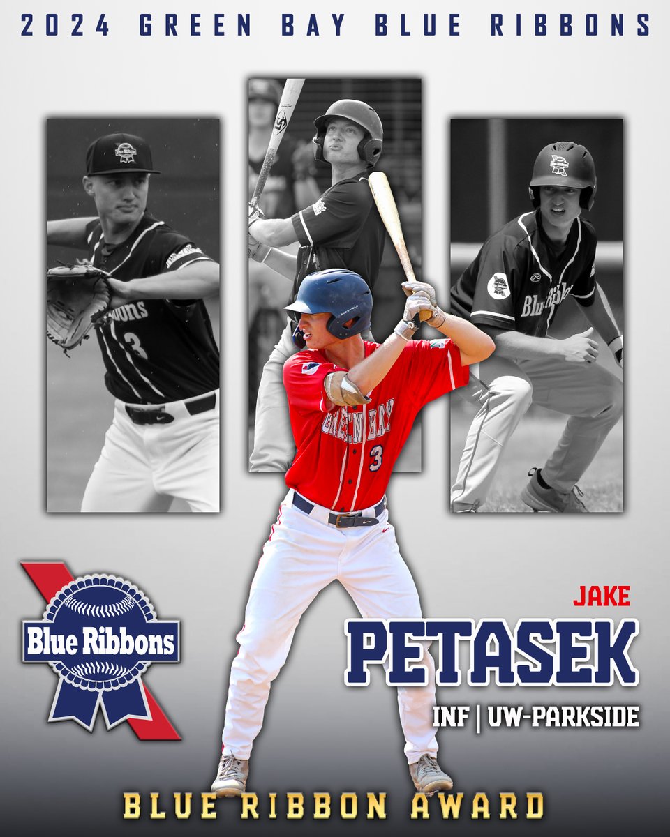 Congratulations to infielder Jake Petasek, who was selected for the team's Blue Ribbon Award for the second consecutive season. The first to arrive at the field and the last to leave, Petasek continues to represent the organization in a positive light both on and off the field.