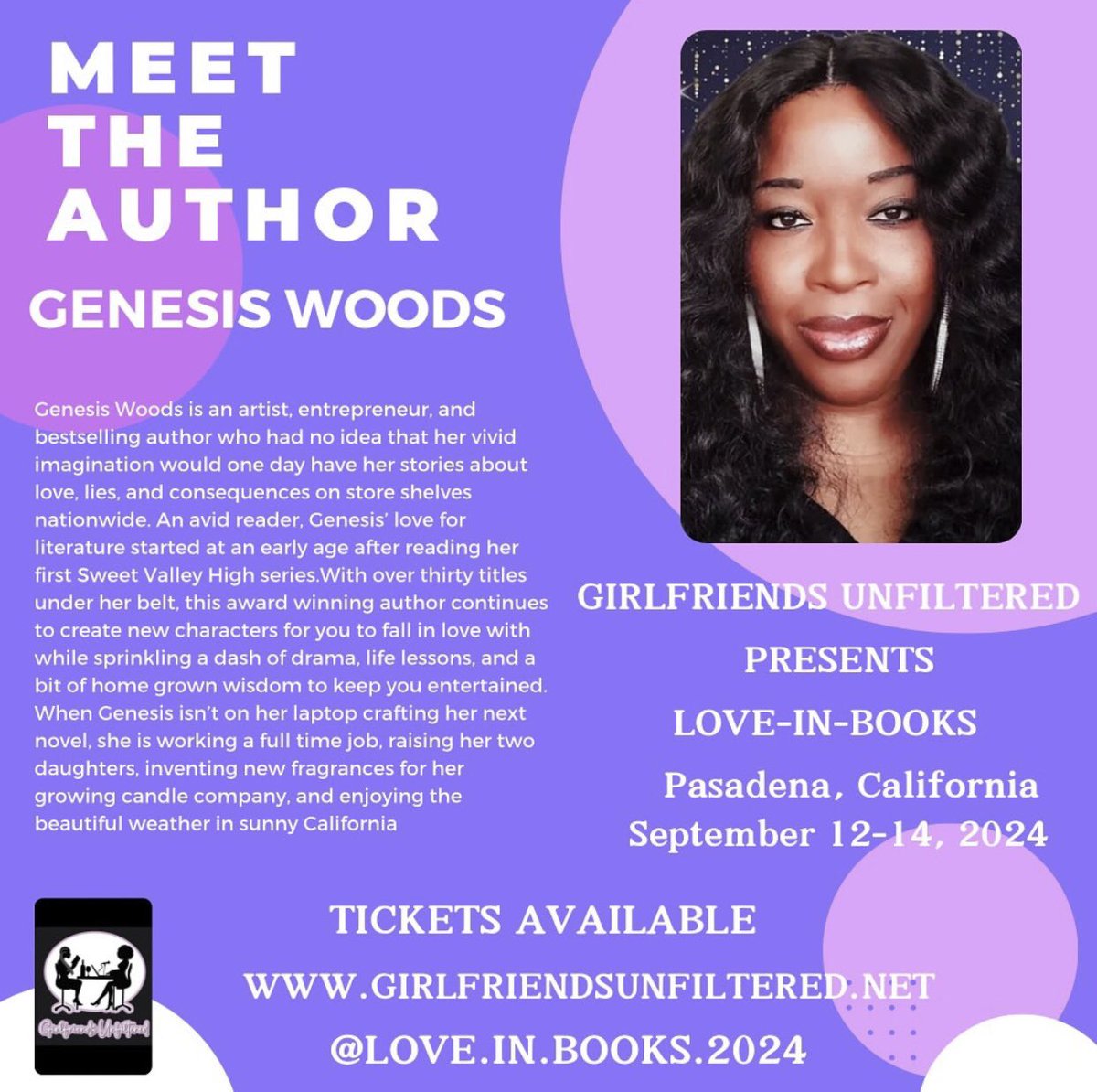 NEXT MONTH!!!! My book bundle is sooooo cute… I can’t wait for y’all to see it!!!! Purchase your ticket now…

girlfriendsunfiltered.com