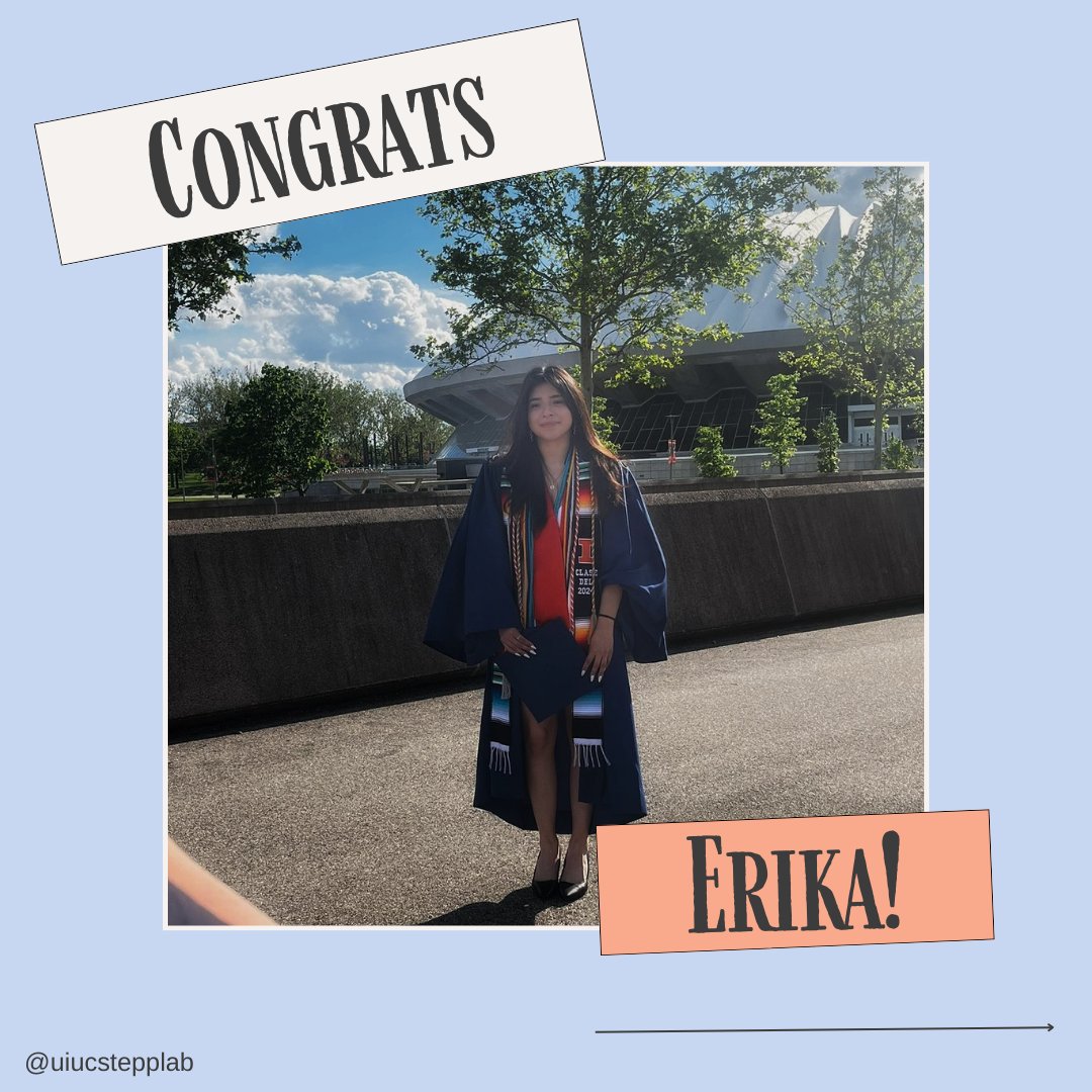 LabStepp's tweet image. Our RA Erika graduated this past spring and is working as a clinical research coordinator in the hematology department at Lurie Children&apos;s Hospital in Chicago. Congrats Erika and good luck as you apply to medical school!😊