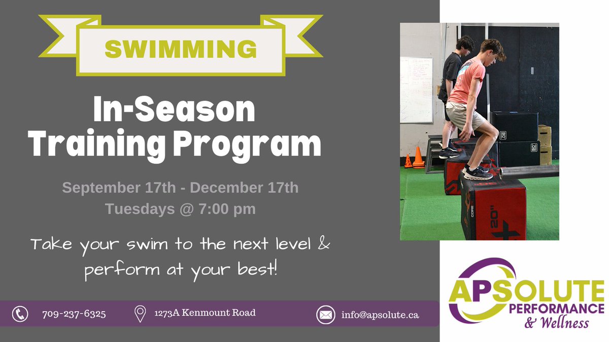 Ready to cut through the competition this season? 
The APS Strength &amp; Conditioning In-Season Swimming Program is open for registration!
For more information or to register, visit: apsolute.ca/?ff_landing=86