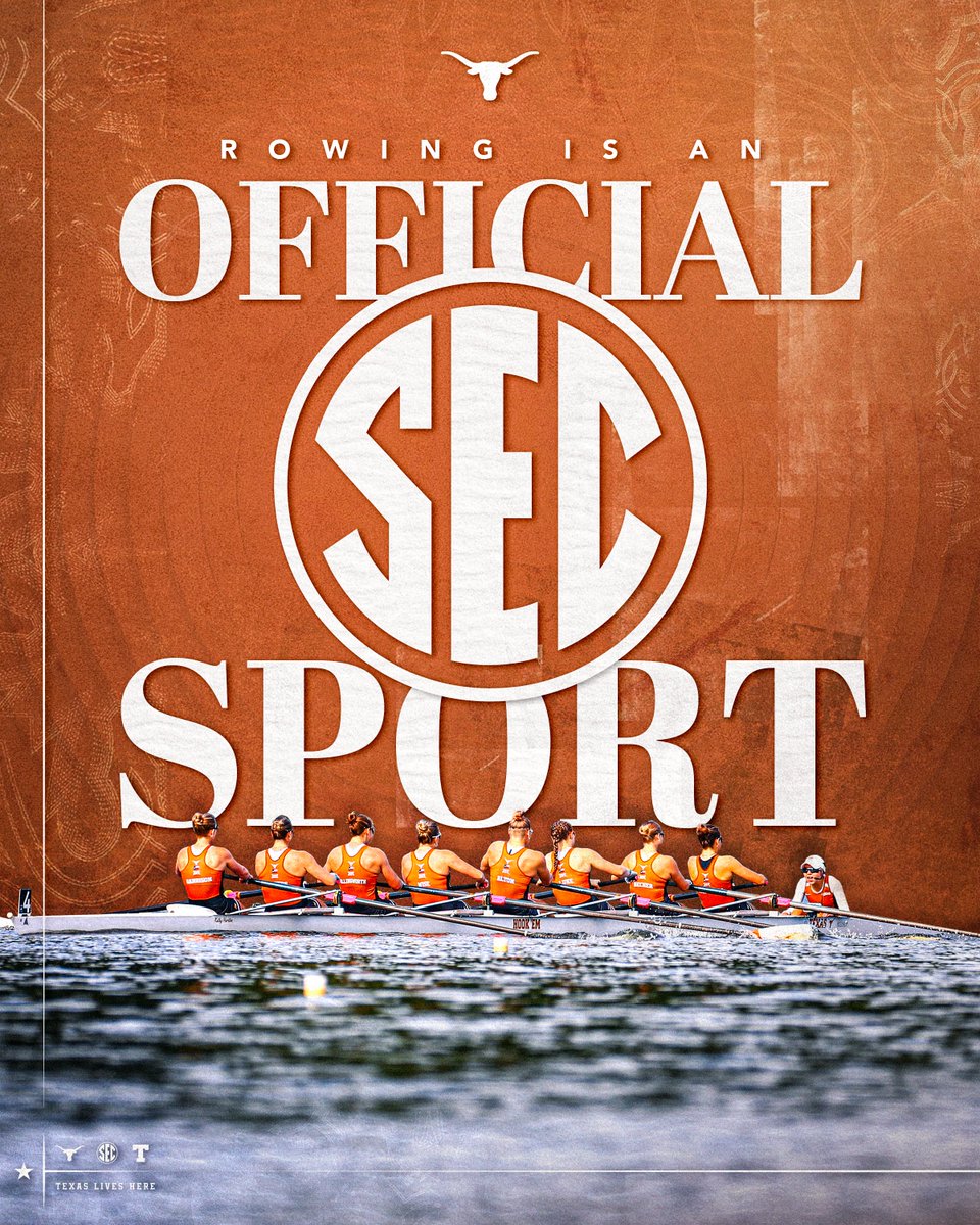 TexasRowing's tweet image. Rowing has been approved as the 22nd sport to be sponsored by the @SEC, starting with the 2024-25 season 🤘🚣‍♀️

More: hookem.at/secrow