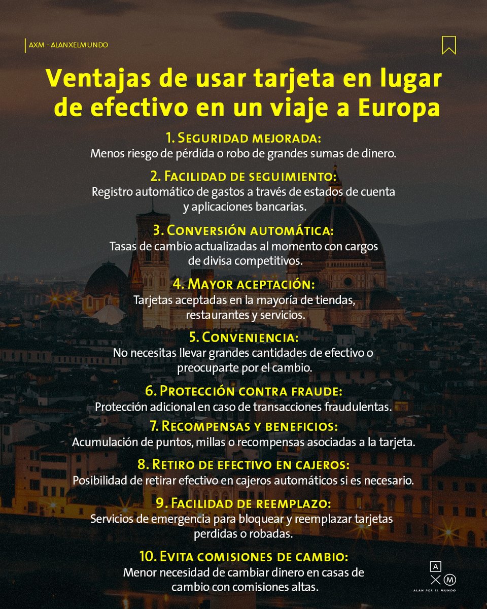 En mis últimos viajes a Europa, he notado que cada vez aceptan menos efectivo y los pagos con tarjeta son los más comunes