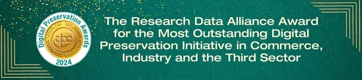 Most Outstanding Digital Preservation Initiative in Commerce, Industry and the Third sector:  Meet the Finalists bit.ly/3XgvMgc