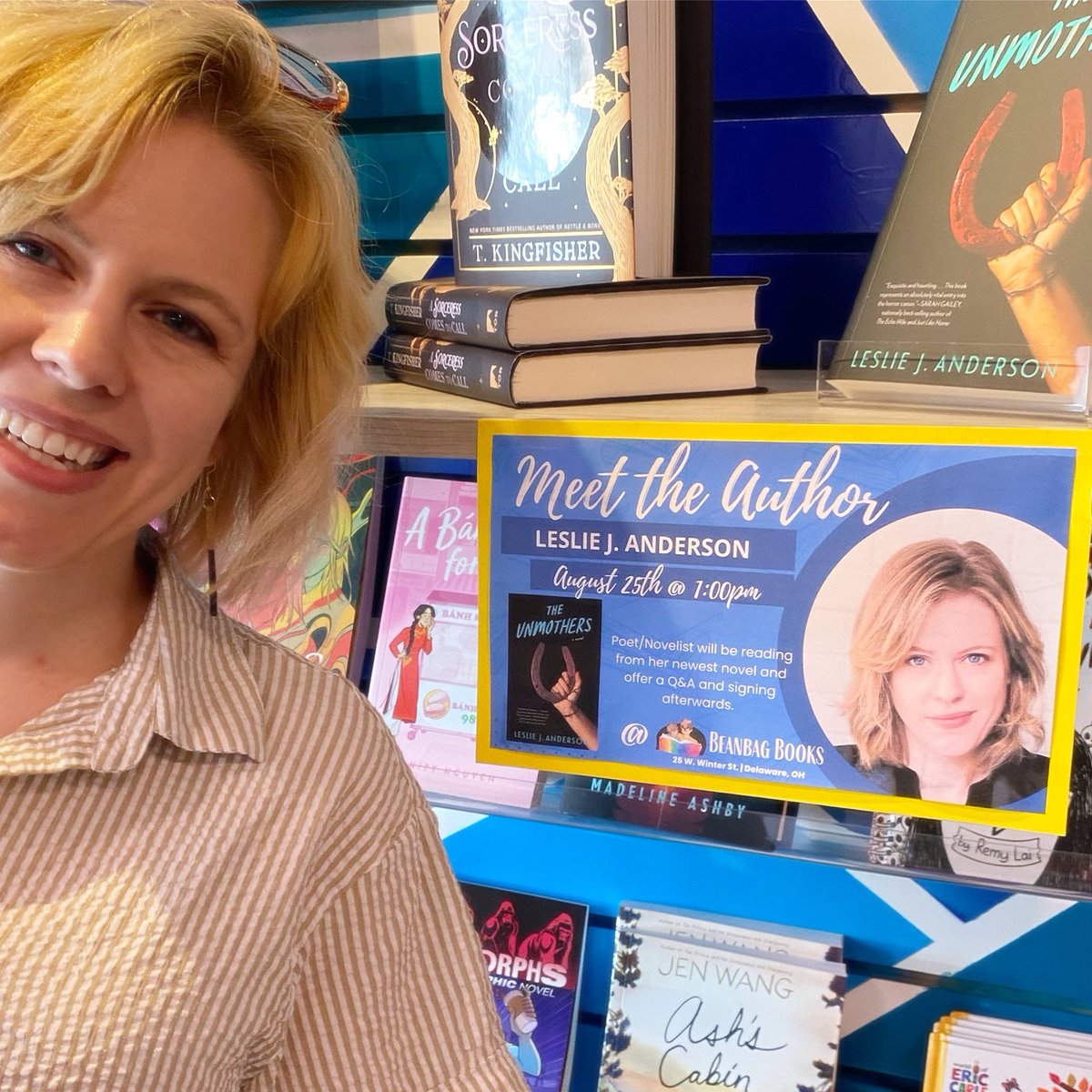 Meet the author (Me!) at Beanbag Books in Delaware, Ohio on Sunday!