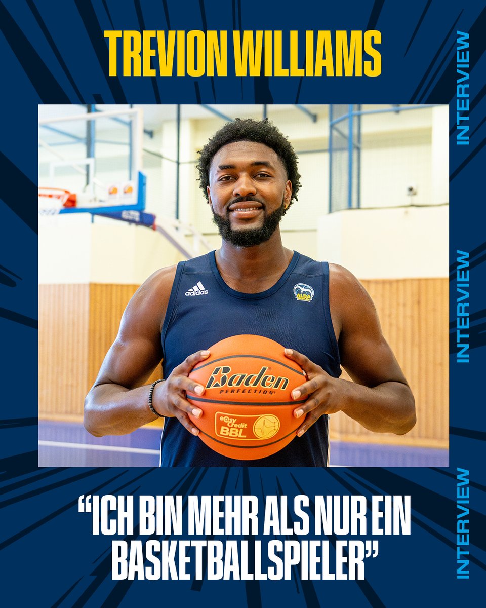 ALBA BERLIN (@albaberlin) on Twitter photo More than just a basketball player ...
Wir haben mit <a href="/twill___/">Trevion Williams</a> über sein Instagram-Handle, seine ersten Eindrücke von Berlin und den Vergleich mit Luke Sikma gesprochen. 🎙️
🗣️ Zum Interview: albaberlin.de/trevionintervi… More than just a basketball player ...
Wir haben mit <a href="/twill___/">Trevion Williams</a> über sein Instagram-Handle, seine ersten Eindrücke von Berlin und den Vergleich mit Luke Sikma gesprochen. 🎙️
🗣️ Zum Interview: albaberlin.de/trevionintervi…
