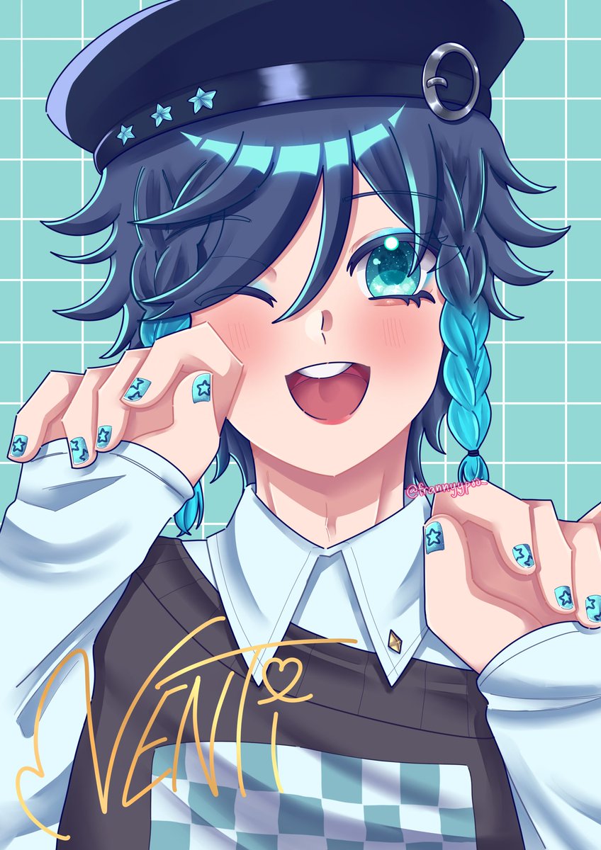 frannyypoo_'s tweet photo. Anemo Boys as idols! (1/3)

#GenshinImpact
 #Venti #Aether https://t.co/UQqzJbFXi1