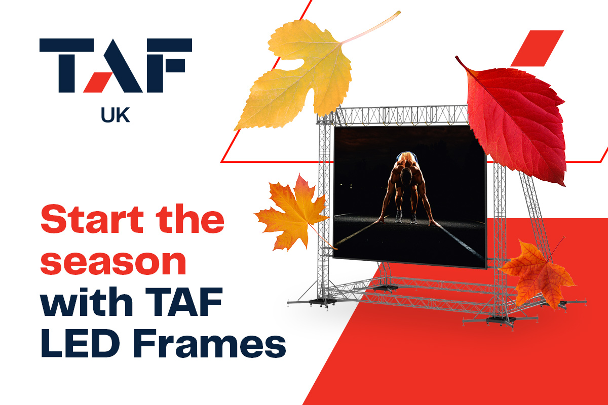 UK_TAF's tweet image. As summer events bow out, autumn events are ushered in. Set your sights on TAF #LEDframes after the bank holiday to provide support at your upcoming activities!

Contact us on 01922 495 396 or sales@taf-uk.com.  taf-uk.com/led-frames

#thefactory #ledscreen #ledscreens