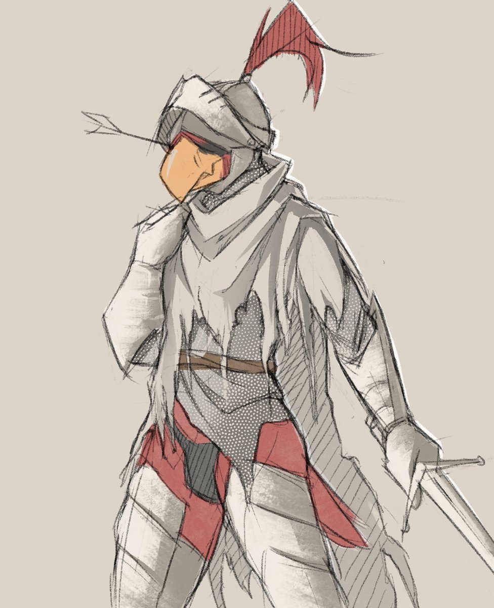 bird knight sketch