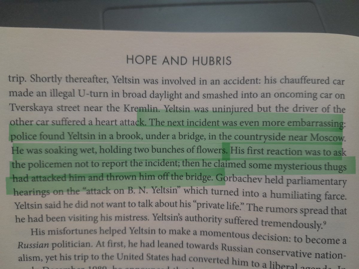 Friday Inspiration: we can all come back from low points, in the autumn of 1989, Boris Yeltsin was discovered by police soaking wet under a bridge carrying two bouquets of flowers like some sort of jilted troll. Two years later, he was ruler of Russia. #BelieveToAchieve