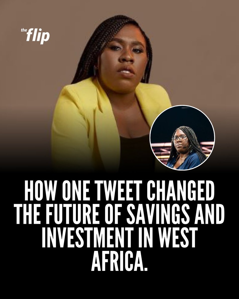 This is Odunayo Eweniyi (<a href="/OdunEweniyi/">Demotivational Speaker</a>).

At 26, her startup had already helped Nigerians save $15 million.

This is how one tweet changed the future of savings and investment in West Africa: