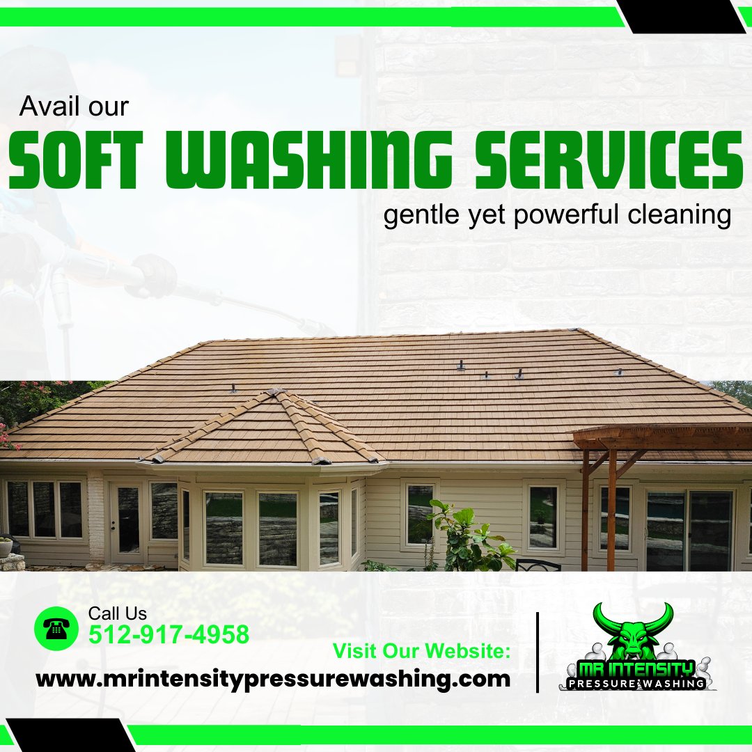 MrIntensityTX's tweet photo. Protect and beautify delicate surfaces with Mr. Intensity Pressure Washing's soft washing services!

Call 512-917-4958 now or visit our web: https://t.co/LiCx6Wn2n0 to schedule your service.

#SoftWashing #GentleCleaning #MrIntensityPressureWashing #DelicateSurfaces https://t.co/KRSSpK8owW
