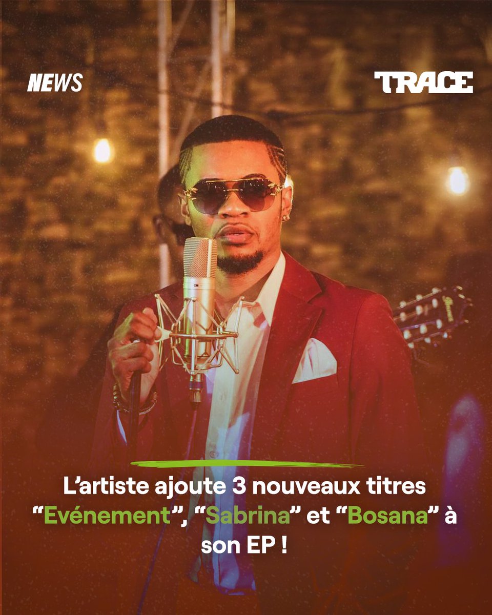 tracecongo's tweet photo. Voici quelques news sur @gazmawetemusik :
✅ 3 nouveaux titres sont ajoutés à son EP, "Sabrina", "Événement" et "Bosana" ;
✅ Le clip de "Truc En Commun" ft @Guy2bezbar est disponible ;
#PremierSurLesHits #TraceCongo #WeAreCongoleseMusic
(1/2) https://t.co/jviTyYqSEL