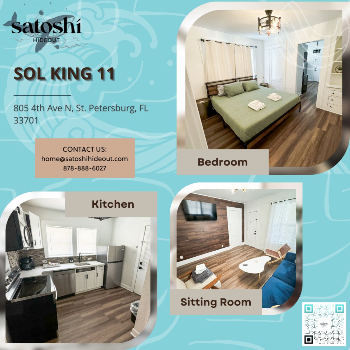 SatoshiHideout's tweet photo. Enjoy everything St. Pete has to offer. Units start at $1276!

📹 Watch our room videos here: https://t.co/gHx8PxX5rq
📝 Interested? Fill out this form: https://t.co/Onh1qQcVz0 

#SatoshiHideout #TheHideoutYouveBeenLookingFor #FullyFurnishedUnits

#HappiNest https://t.co/pWn0FM9eOk