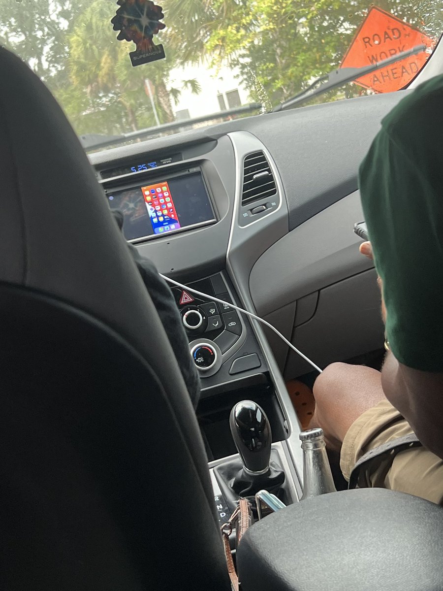 they told my dad the radio had apple car play