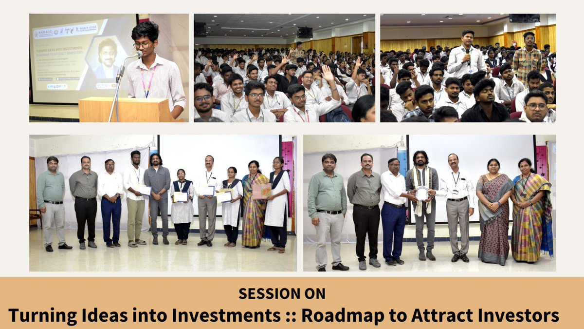 rvrjc_official's tweet photo. Session on Turning Ideas into Investments #rvrjcce #alumni #mechanicalengineering #edcell #startups #ideas #entrepreneurjourney @mhrd_innovation @rj_enest https://t.co/bBbxPXZZwS