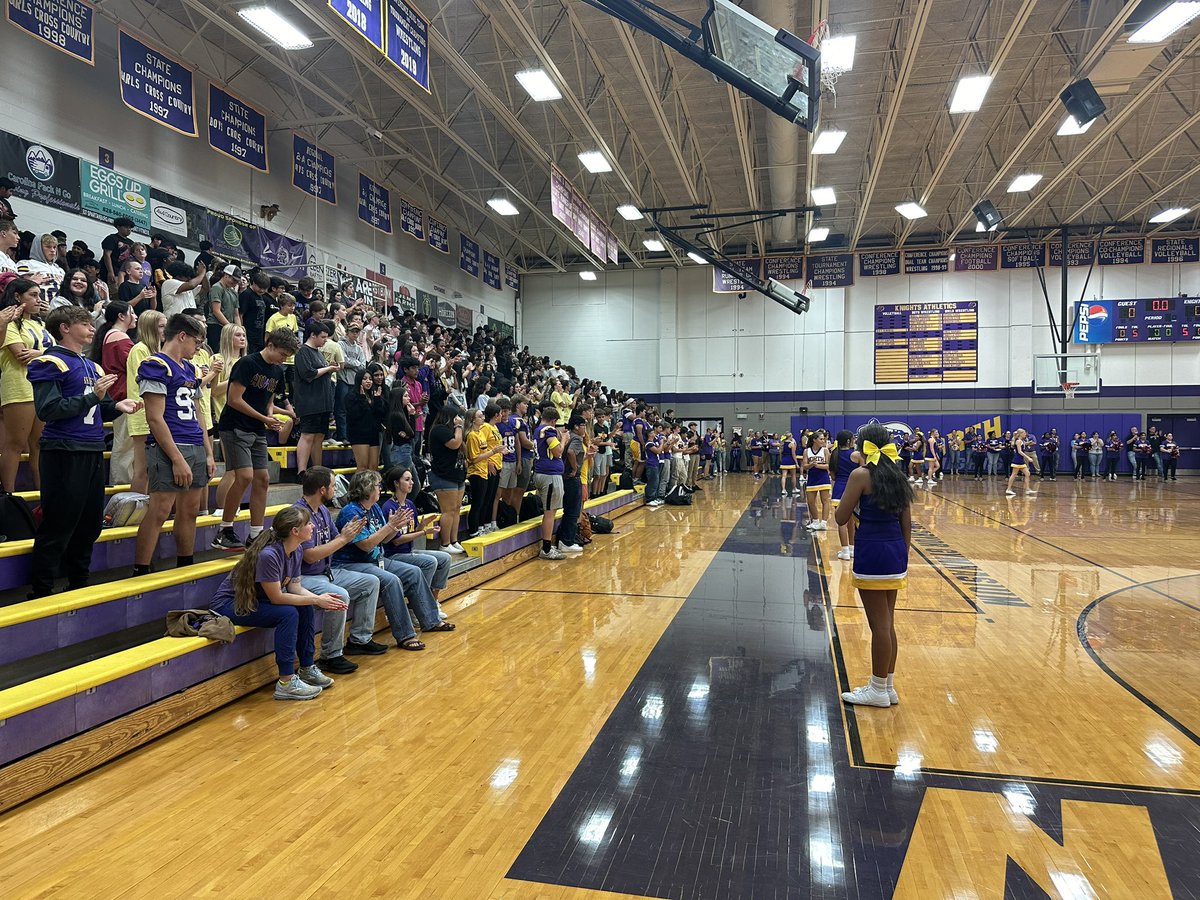 First pep rally of year!!! Join us tonight as we take on Hendersonville at Hendersonville. #BeatHendersonville #KnightNation
