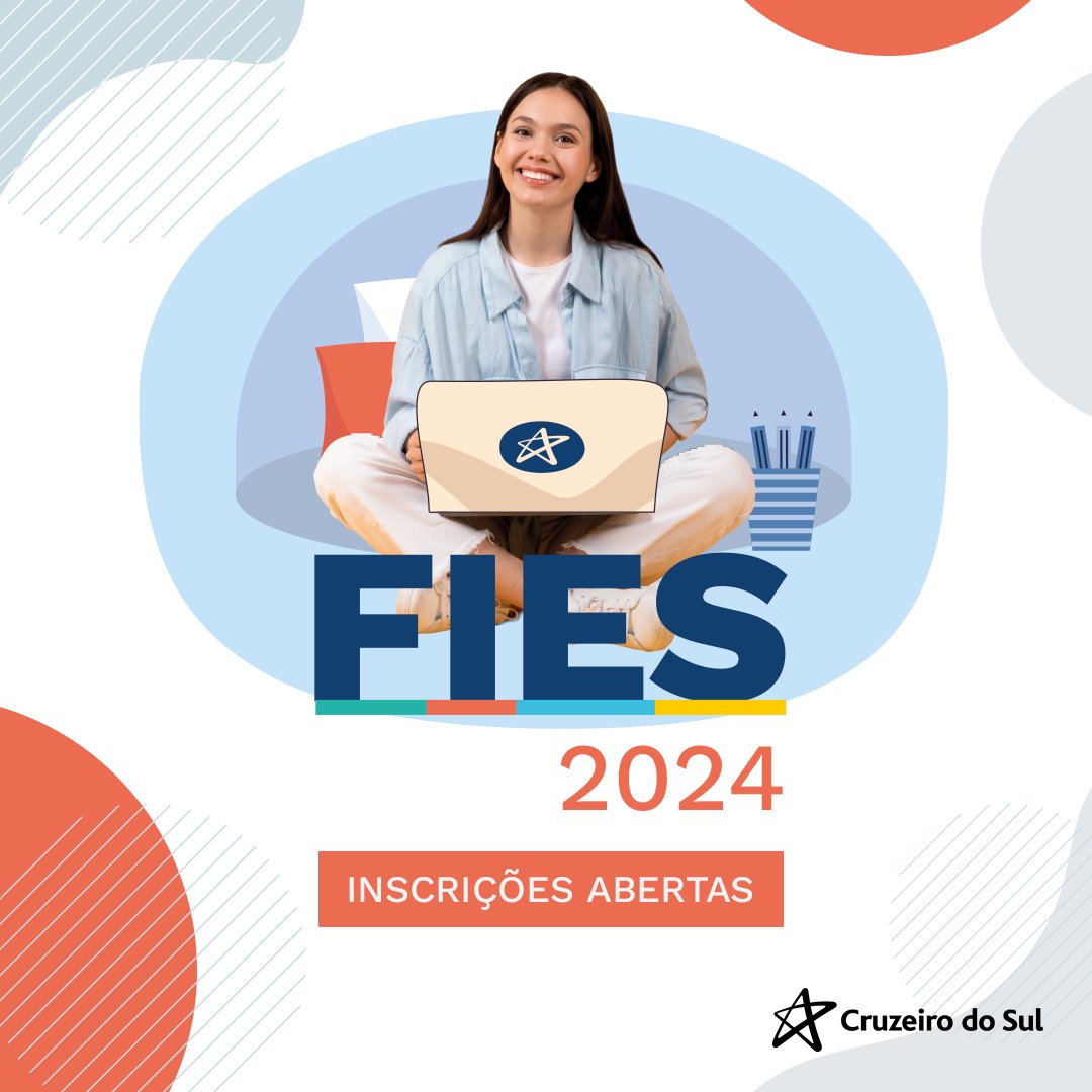 Estão abertas, até 27 de agosto, as inscrições para FIES 2024.2. Essa é a sua chance de cursar a graduação financiando até 100% do curso*.  😉

Não perca tempo! Acesse o link e saiba mais: bit.ly/4cI5IPk

*Confira mais informações no edital do programa.

#cruzeirodosul