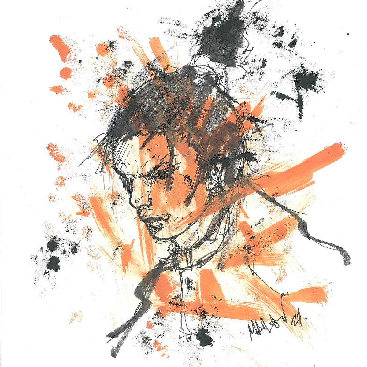 MalevMinis's tweet photo. If I am going to do all of the art for my game, I am just going to have to draw everyday. So we'll say this is day 1. I need to refine the tools and process more, but this is the chaotic feel I am chasing. #convictcombat https://t.co/lhq1NiabN9