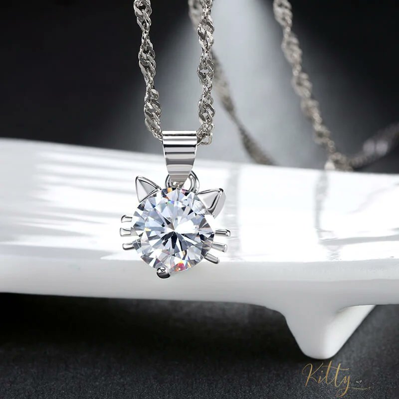 KittySensations's tweet photo. Cubic Zirconia Cat Necklace (Sterling Silver Plated) - White or Purple CZ - Your Choice ($29.78): https://t.co/T3CCMDjDJn https://t.co/VTpwR3ZPpm