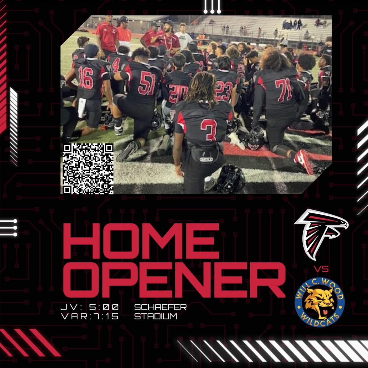 Season opener at the crib against an MEL rival...