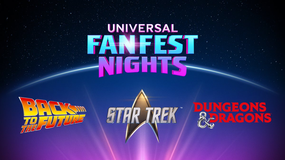 UniStudios's tweet image. Take your fandom to new heights! Celebrate the best of Sci-Fi, Fantasy, Gaming, and Anime like never before at Universal Fan Fest Nights. This all-new event is coming Spring 2025.

Our lineup is expanding with more to be revealed. Sign up for updates: universalstudioshollywood.com/fanfestnights