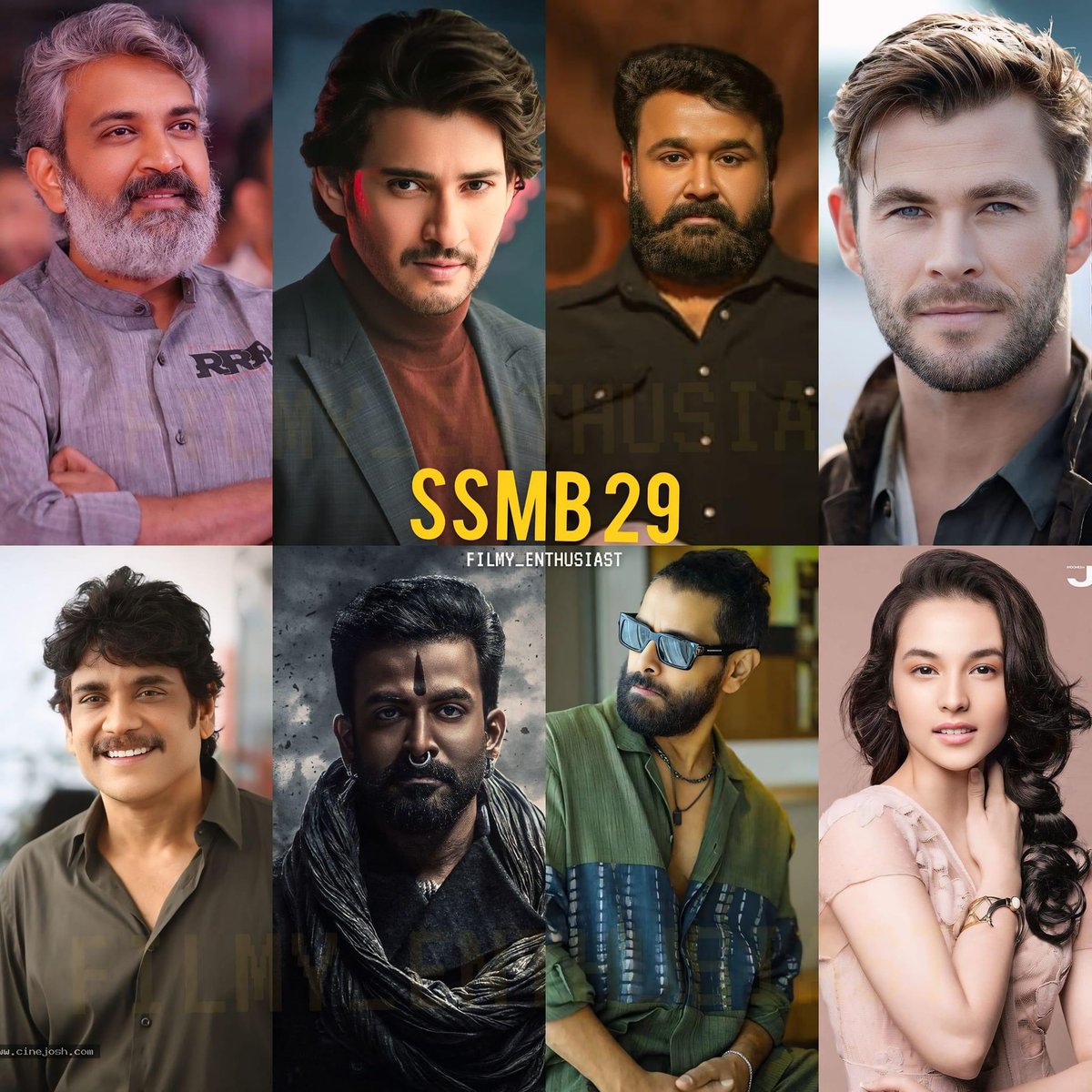 kill_billpanday's tweet photo. ◼️ #SSMB29 - 𝗖𝗔𝗦𝗧 𝗕𝗨𝗭𝗭 😱💥

#MaheshBabu | #Mohanlal | #ChrisHemsworth | #Nagarjuna
#Prithviraj | #Vikram | #ChelseaIslan 👤

🔹𝐒𝐎𝐔𝐑𝐂𝐄 : Visual Development Artist's Instagram post 👀✌️ https://t.co/qtlquXLfOb