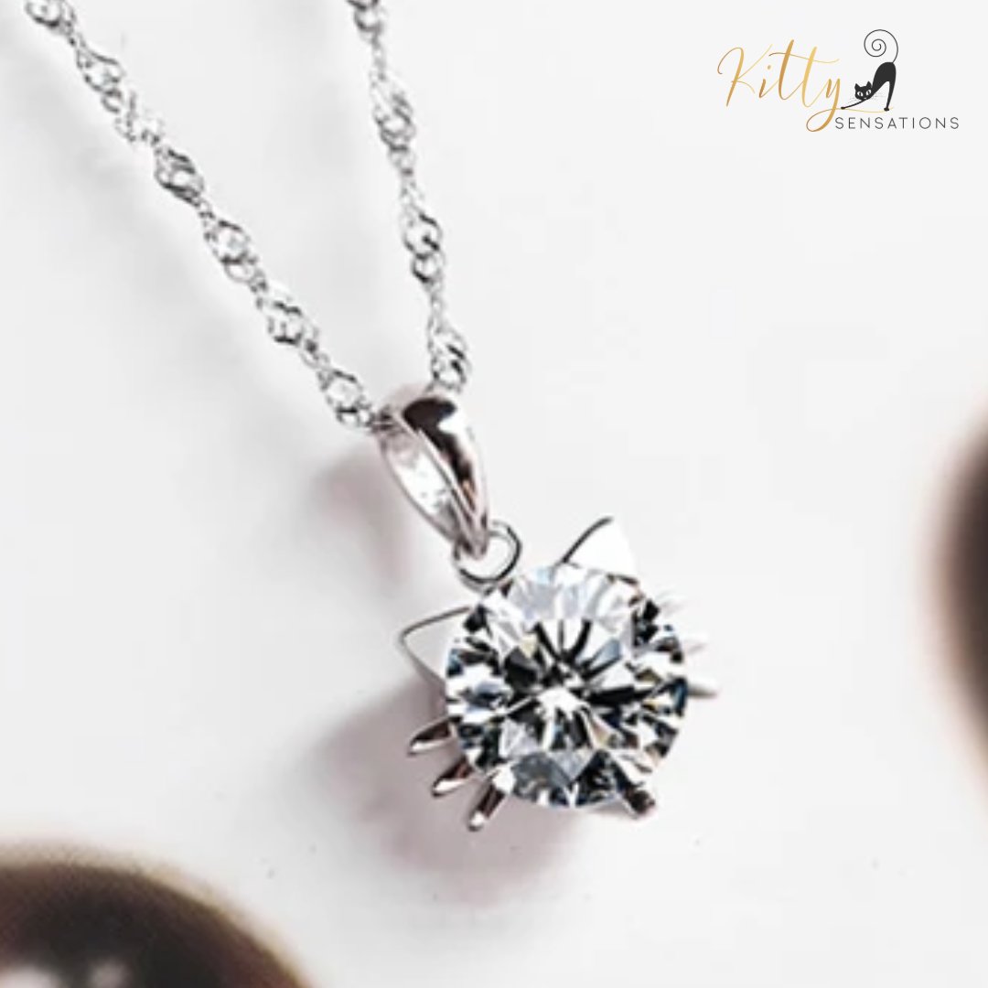 KittySensations's tweet photo. Cubic Zirconia Cat Necklace (Sterling Silver Plated) - White or Purple CZ - Your Choice ($29.78): https://t.co/T3CCMDjDJn https://t.co/3cy7AleN4j