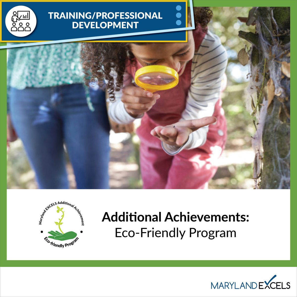 Is your program taking steps to keep our planet healthy? Programs that become community partners to protect the environment may be eligible for the Eco-Friendly Program Additional Achievement. 

Learn more about this achievement: ow.ly/bHZm50T2XMg