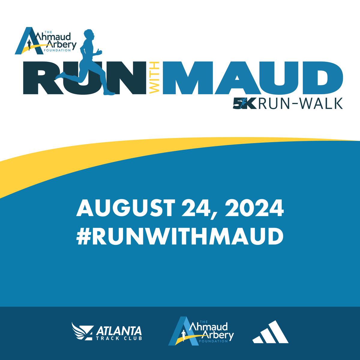 ATLtrackclub's tweet photo. Tomorrow's the day! On August 24, runners and walkers from all over the world will join together to #RunWithMaud, celebrating the life of Ahmaud Arbery and raising funds for the Ahmaud Arbery Foundation.
Register today at https://t.co/RUCiQqzc1M https://t.co/2w15MKNzLW