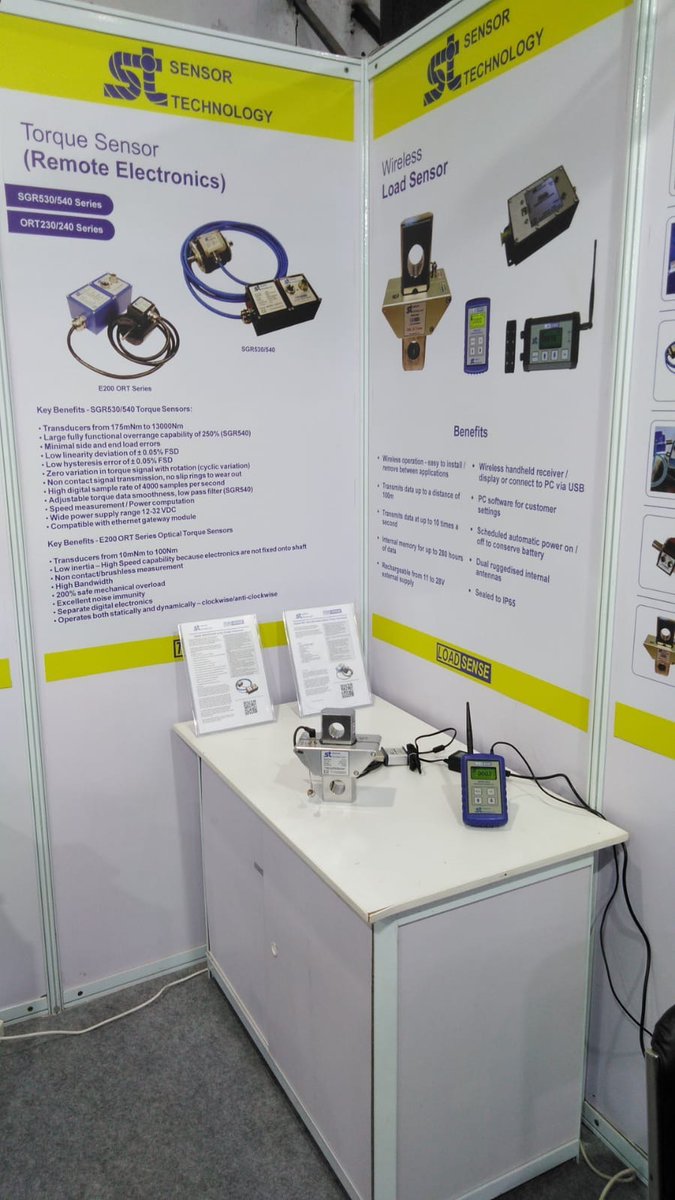 sensortech's tweet photo. Thank you to everyone who visited us and Marvel Engineering at @IEDAutomation Expo India! Join us tomorrow at Stand A5 for the final day to see our torque transducers and wireless load sensors! 🌟 https://t.co/D3QfWD259P #AutomationExpoIndia https://t.co/RfqqfHhlVW