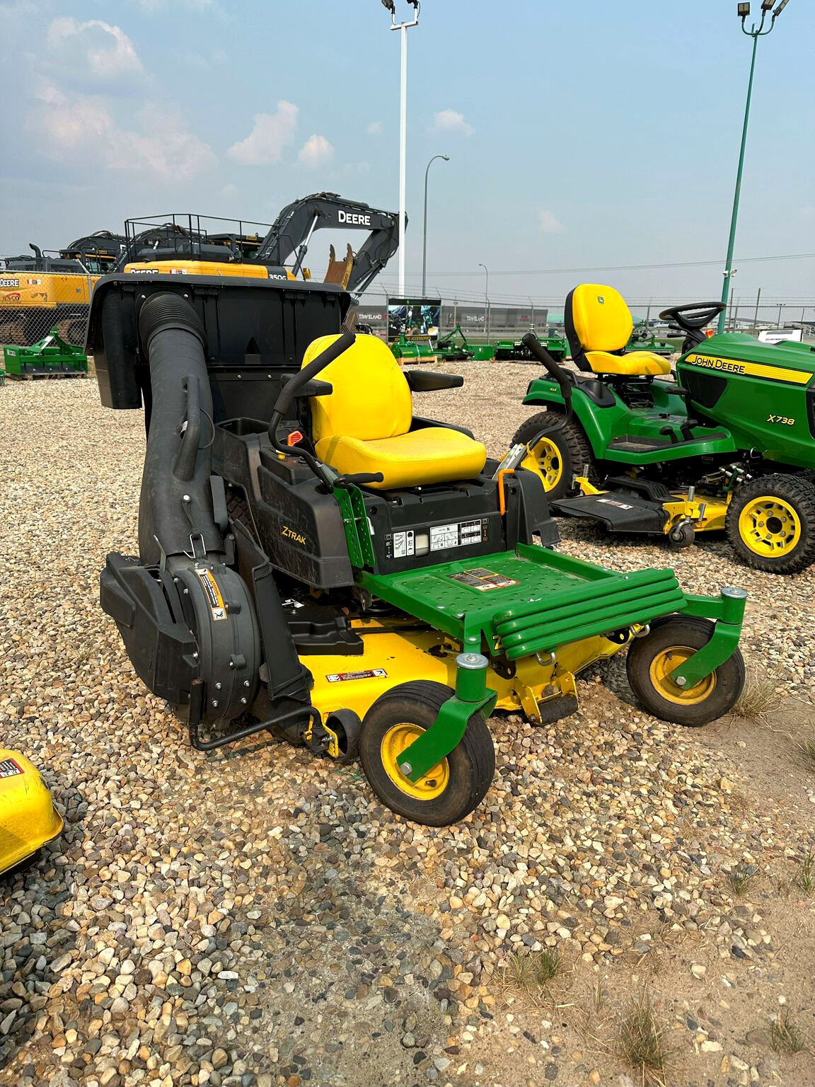 PrairieCoast equipment on X 2018 JohnDeere Z540M Zero Turn Mower now available at PrairieCoastequipment GrandePrairie 180 hours 54 deck Bagger system with Powerflow blower 9 100 Stock 276785U1 https t...