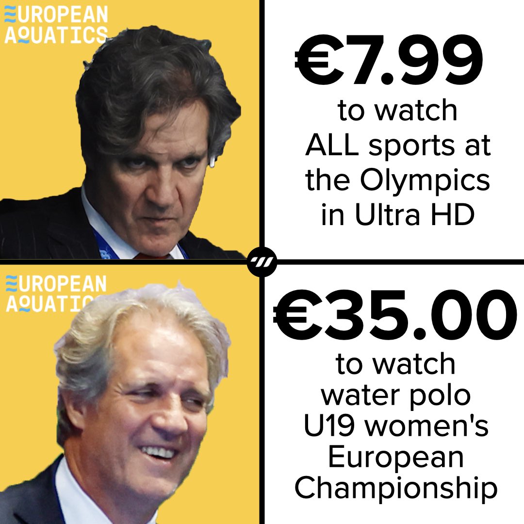 total_waterpolo's tweet photo. One of the worst decisions ever made in our sport is to start charging for streams at a time when lack of promotion and unpopularity are our biggest struggles. Charging for streams of youth competitions is about 100 times worse decision. #waterpolo https://t.co/aRfXBUXA3R