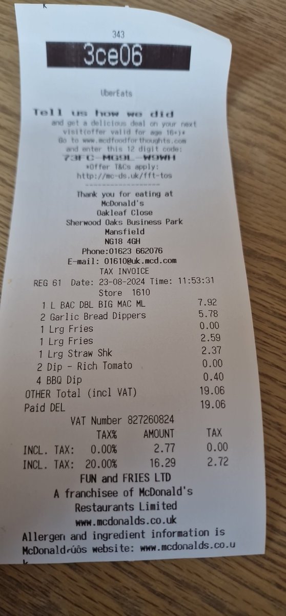 ElsB09's tweet photo. @McDonaldsUK @McDonalds I'd love to know why I received the drinks from an order that was placed 5 hours ago! And none of the drinks I ordered... https://t.co/erKEybR6li