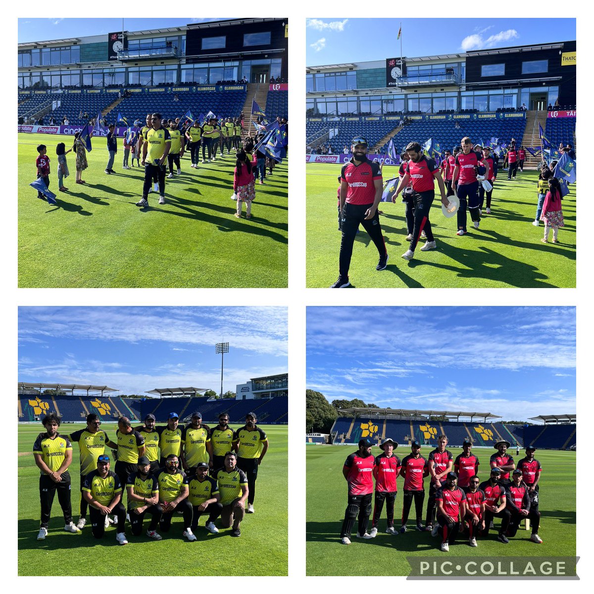 10th year of the <a href="/CardiffCCCup/">Swansea Building Society Cohesion Cup</a> means the Roti Group play a select XI. Thanks to <a href="/swpolice/">South Wales Police</a>  <a href="/GlamCricket/">Glamorgan Cricket</a> for helping make this happen 👏 #Cohesion