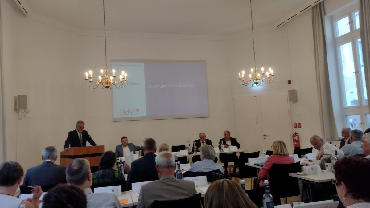 Schlusswort des Präsidenten des BdV