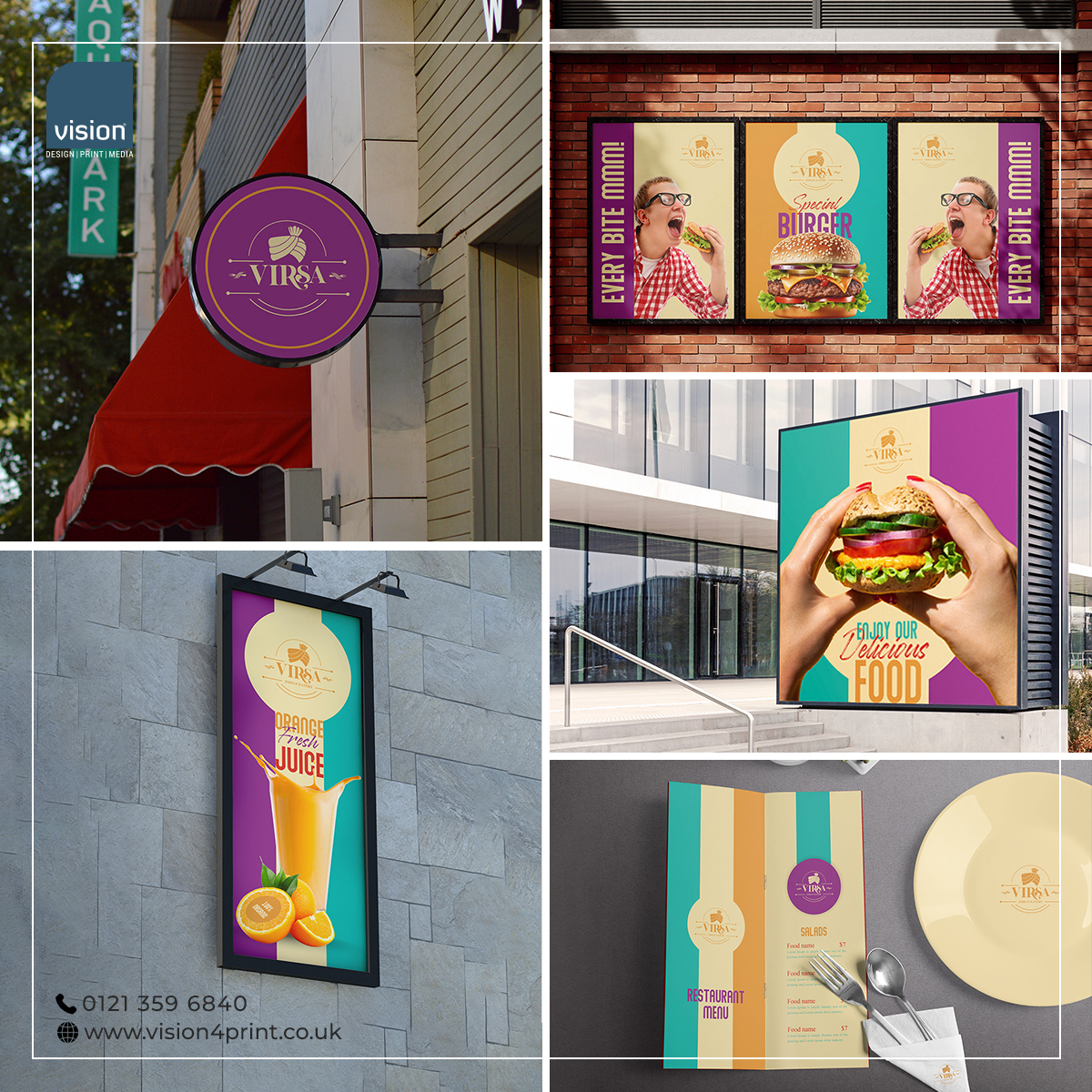 vision4print's tweet image. 🌟At VisionDesign&amp;amp;Print, we know that the right print materials can make all the difference in launching your new project successfully.
📞 Contact us today to start enhancing your restaurant’s brand.
#WallFramePrinting #CustomSignboards  #MenuDesign #PromotionBoards #VisionDesign