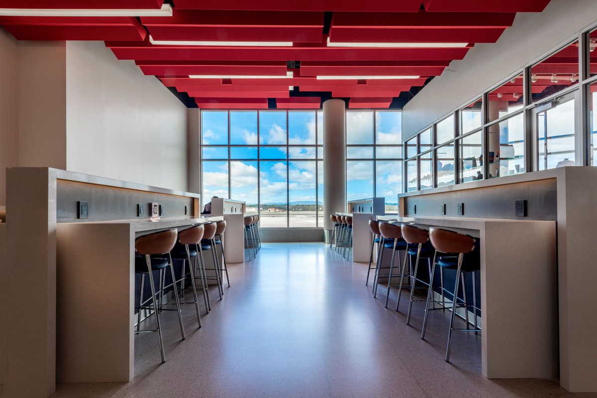 AllenHoshall's tweet photo. Have you flown out of @ChattaAirport lately? We led the project team for the airport's recent terminal expansion. The project included a new business center, two additional gates and several upgrades. Check out some of our favorite features below.  

©Dan Reynolds Photography https://t.co/wsw6lgLHS6
