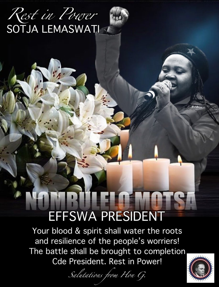 ZelaHon's tweet photo. Lala sotja la Cde President Lulu. Soldier of our people. Rest in power. https://t.co/ZwjdCx1Vpb