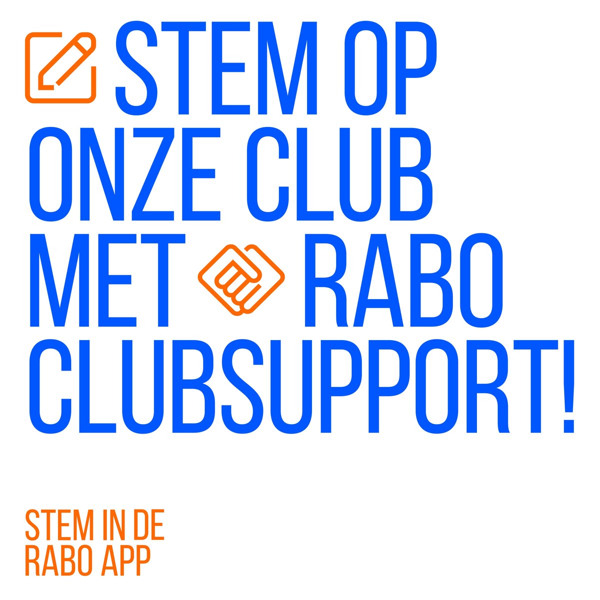 Van 2 t/m 24 september is het weer de Rabobank Clubsupport en kunnen leden van Rabobank weer stemmen. Ook wij als <a href="/VerkeerHIA/">Verkeersregelaar HIA</a> (als organisator van de <a href="/a4dhia/">avond4daagsehia</a> hebben ons weer aangemeld. Ben je lid bij de Rabobank? Stem dan op ons. Alvast bedankt