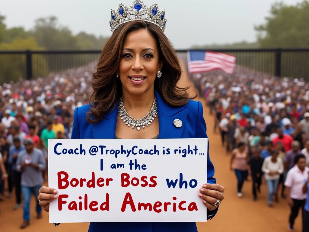 COACHnFINGER's tweet photo. @PatriotDave77 Very true indeed!

The #BorderBoss who failed America 🇺🇸! https://t.co/DFv0REKXD4