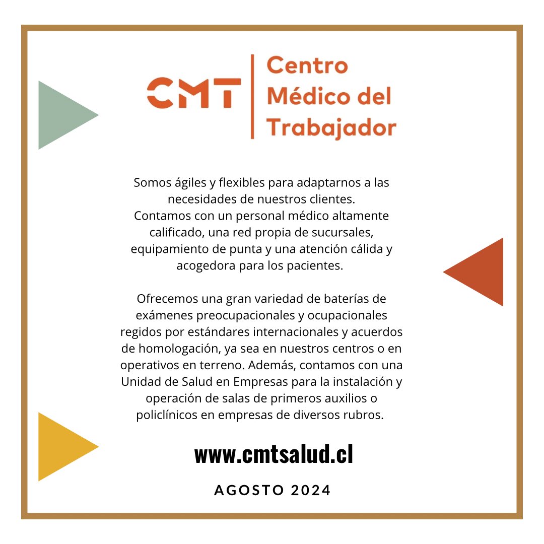 Queremos dar la bienvenida al Centro Médico del Trabajador como nuevo socio colaborador de la Fundacion Minera de Chile 

Sin duda su aporte será de gran importancia para cumplir con el objetivo de educar y difundir la importancia de la minería en nuestras vidas.