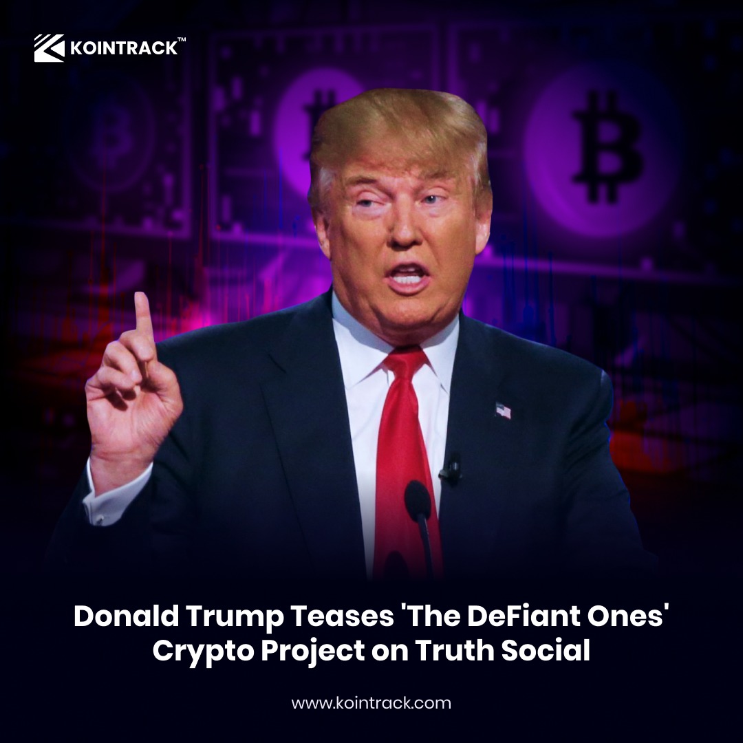 Kointrack_tech's tweet photo. Donald Trump Teases 'The DeFiant Ones' Crypto Project on Truth Social

“It’s time we take a stand – together,” Trump wrote on his Truth Social account with a Telegram group link to the unreleased decentralized finance platform.

#kointrack #Bitcoin #TheDeFiantOnes #Trump https://t.co/mgxjXInYl5