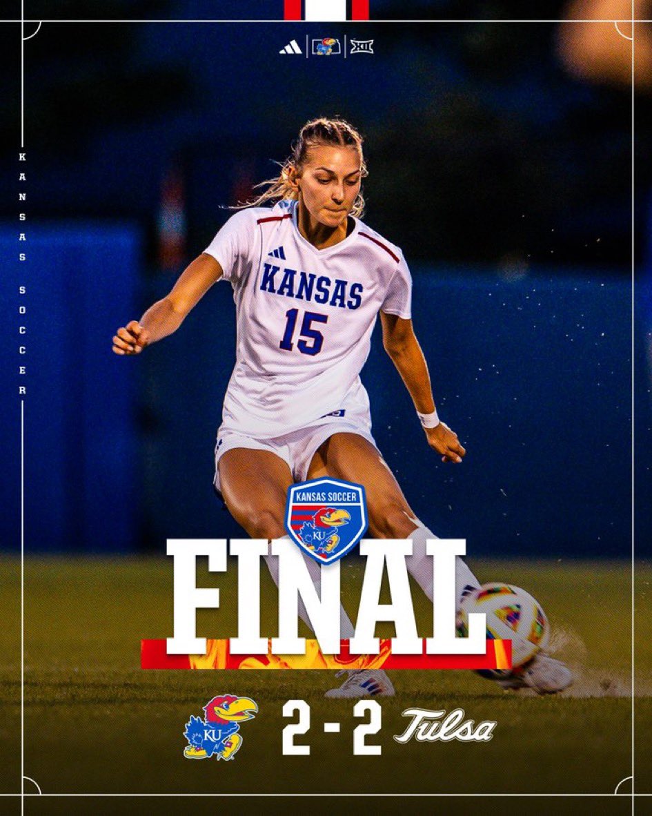 Quick trip to Lawrence to watch <a href="/KUWSoccer/">Kansas Soccer</a> take on Tulsa. What. A. Game!