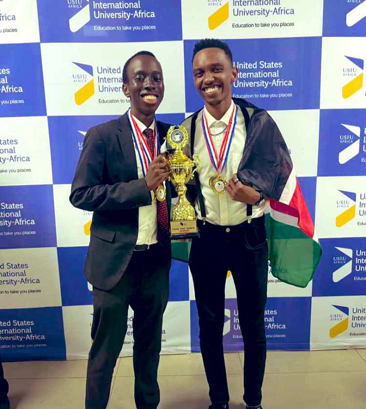 OlympiaDebate's tweet photo. We join the rest of the East African community to congratulate the new Regional Debate Champions, Jeff and Ted from @Strathdebate and the Best Speaker Alec Becky @MalaakMiss 

To the hosts @ExperienceUSIU, thank you for such an amazing experience https://t.co/2nM9gvbEwA